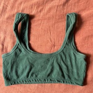 Shop arq green wide strap bra M